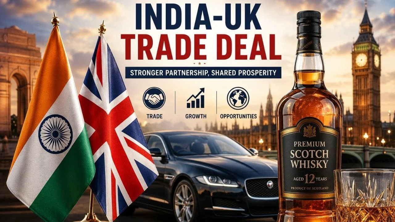 India-UK Trade Deal Begins Today: Prices of British Scotch Whisky, Luxury Cars to Drop