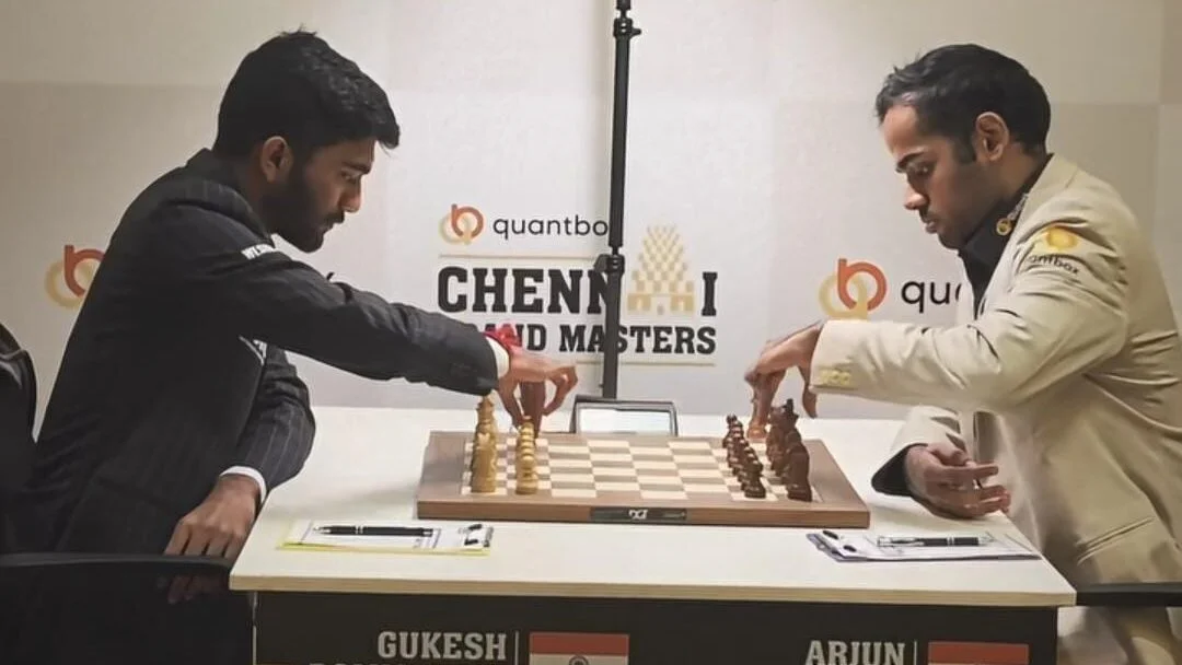 Arjun Erigaisi Triumphs Over World Champion Gukesh in Round 5 of Quantbox Chennai Grand Masters 2026