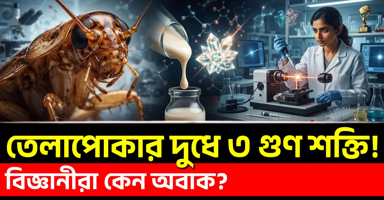 তেলাপোকার দুধে ৩ গুণ শক্তি! ভারতীয় বিজ্ঞানীরা আবিষ্কার করে 'নোবেল' পেলেন!