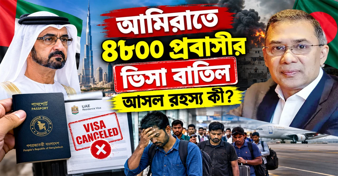 আমিরাতে ৪৮০০ বাংলাদেশির ভিসা কেন বাতিল, ছুটিতে এসে দেশে আটকে পড়ছেন প্রবাসীরা