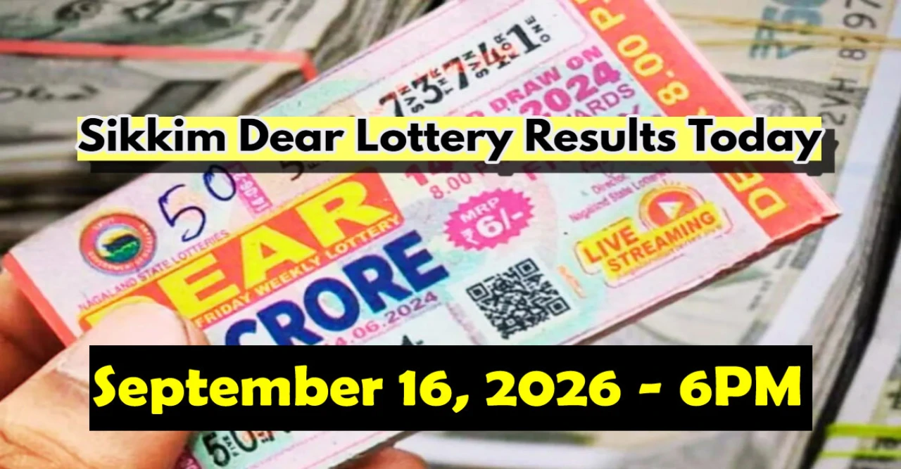 Sikkim Lottery Sambad 6 PM Result: Dear Regal Wednesday Draw of September 16, 2026 Declared