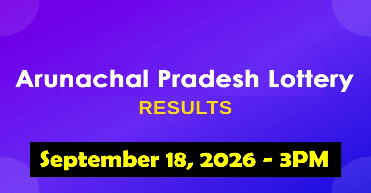 Arunachal Pradesh Lottery Result 3PM — September 18, 2026