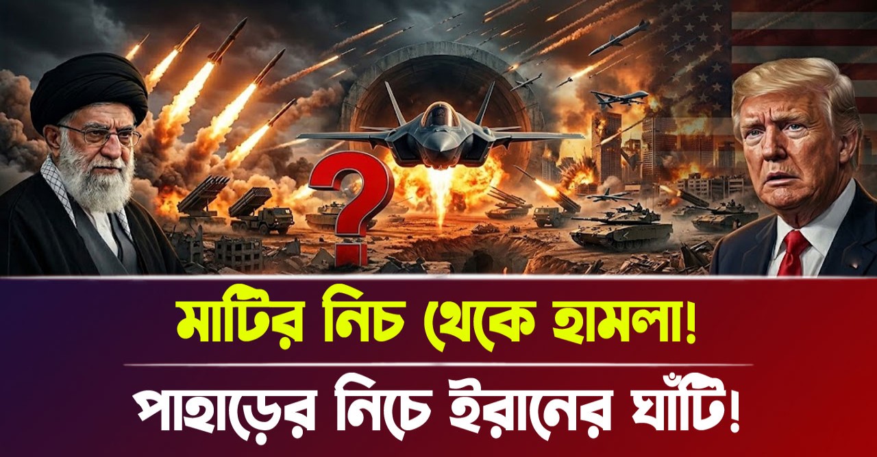 পাহাড়ের নিচে আস্ত এক যুদ্ধবিমান ঘাঁটি! ইরানের ‘ইগল-৪৪’ কি আমেরিকার ধ্বংসের নীল নকশা? মাটির তলার এই রহস্যময় সাম্রাজ্যে কী আছে? পাহাড়ের নিচে আস্ত এক যুদ্ধবিমান ঘাঁটি! ইরানের ‘ইগল-৪৪’ কি আমেরিকার ধ্বংসের নীল নকশা? মাটির তলার এই রহস্যময় সাম্রাজ্যে কী আছে?