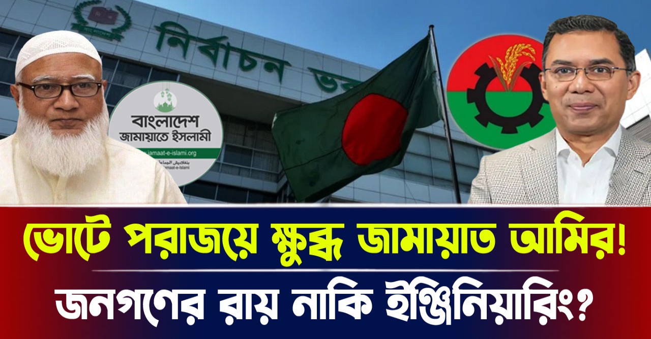 ভোটের মাঠে শোচনীয় পরাজয় ঢাকতে বিএনপির বিরুদ্ধে জামায়াত আমিরের বিষোদগার ভোটের মাঠে শোচনীয় পরাজয় ঢাকতে বিএনপির বিরুদ্ধে জামায়াত আমিরের বিষোদগার