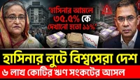 ৩৫.৫% খেলাপি ঋণকে দেখানো হতো ১১%! হাসিনার লুটে বিশ্বসেরা বাংলাদেশ!