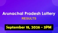 Arunachal Pradesh Lottery Result 3PM — September 18, 2026